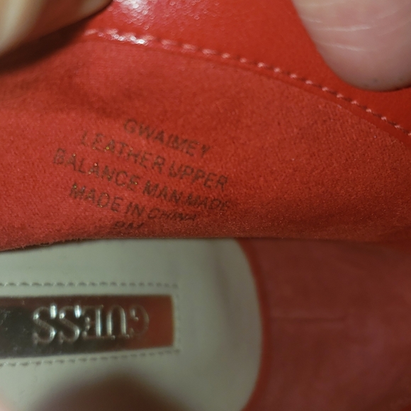 GUESS red suede tie up stiletto booties - Picture 9 of 11